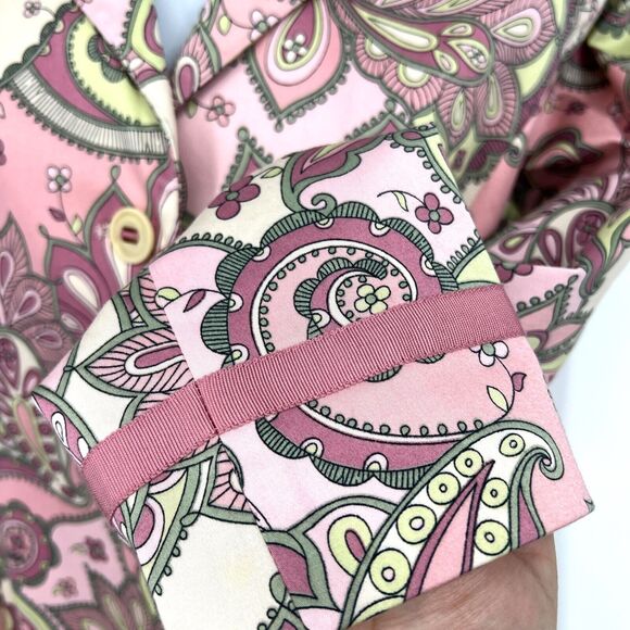 Yves Cossette Depeche Mode Paisley Coat Dress Pants Set Size 6 - Picture 2 of 16